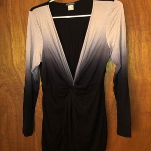 Gorgeous low cut tie dye